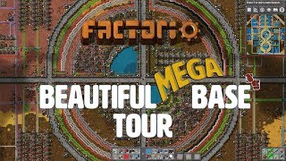 FACTORIO  Beautiful Mega Base Tour [upl. by Ramuk198]