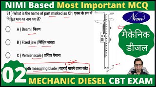 Mechanic DIESEL Trade Theory Objective type questions  NCVT CBT exam 23 most important mcqs iti [upl. by Anelhtak884]