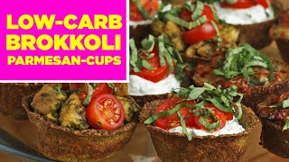 LowCarb BrokkoliParmesanCups [upl. by Nolos]