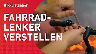 Fahrradlenker verstellen  so gehts richtig [upl. by Enelrac]