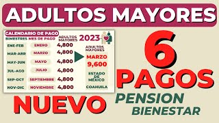 📅ADULTOS MAYORES NUEVO CALENDARIO de PAGOS✅ Pensión Bienestar 2023 Actualización 6 Bimestres [upl. by Kaylyn]