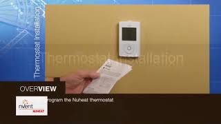 NUHEAT thermostat installation [upl. by Mharba]