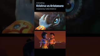 Little Krishna vs Aristasura  2d animation recreation of Little Krishna series [upl. by Esille]