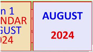 Desi Date Calendar August 2024  Desi Month Date Today  Desi Month Date Today 2024 [upl. by Tiebold]