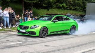 BEST OF Wörthersee 2023  Burnouts Flames amp Bangs Turbo Sounds Launches Police [upl. by Weinreb]