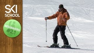 Beginner Ski Lesson 21  Committing to the Downhill Ski [upl. by Phi621]