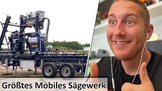 Das Größte MOBILE SÄGEWERK Deutschlands bei HolzKunstScholz  M4cM4nus reagiert [upl. by Edaj773]