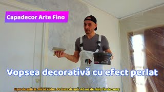 Aplicare ARTE FINO CAPAROL  Vopsea decorativă perlată cu nisip fin de cuarț [upl. by Iver172]