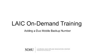 Creating a Backup Number for DUO Mobile 135 [upl. by Younglove]