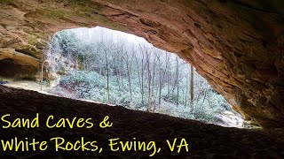 Sand Caves and White Rocks Hike Highlights Ewing VA [upl. by Yduj978]