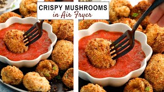 Crispy Mushroom Magic in Air Fryer  Almost No Oil [upl. by Aratahc]