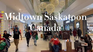 Downtown walking tour Saskatoon Canada [upl. by Assirt]