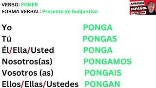 LearnSpanish Conjugation Presente de Subjuntivo Verbos Irregulares [upl. by Novit644]