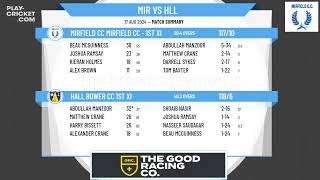 Mirfield CC Mirfield CC  1st XI v Hall Bower CC 1st XI [upl. by Volin686]