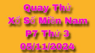 XSMN  Quay Thử Kết Quả Xổ Số Miền Nam P7 Hôm Nay 05112024 xoso Bến Tre Vũng Tàu Bạc Liêu [upl. by Alodee]