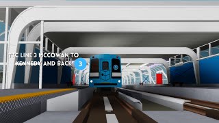 Roblox TTC Line 3 from McCowan to Kennedy and back [upl. by Map]