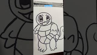 Squirtle drawing pokemon ashketcham ashketchum anime poketoon [upl. by Aerdnna]