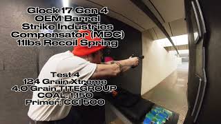 Glock 17 Gen4 wMass Driver Comp from Strike Industries and AMMO Test pewpew [upl. by Soloma845]