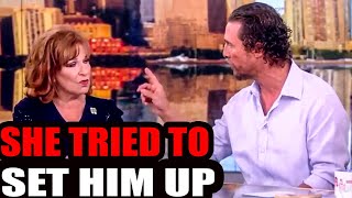 Matthew McConaughey SHUTS UP Joy Behar After She Asked This One QuestionShe wasnt ready [upl. by Norvin]