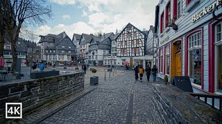 Monschau a Beautiful Decorated Medieval Town in Germany 4K [upl. by Kendy538]