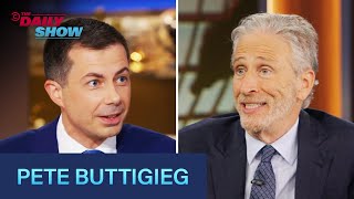 Pete Buttigieg on Kamala Harris’s Campaign VP Vetting amp JD Vance  The Daily Show [upl. by Homere919]