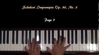 Schubert Impromptu Op 90 No 3 G Major Piano Tutorial [upl. by Plate]