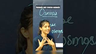 OSMOSIS amp REVERSE OSMOSIS EXPLAINED BY SIONA MAAM youtube ytshorts shorts chemistry [upl. by Magdalene174]