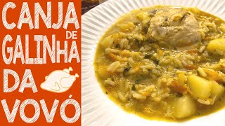 Canja de Galinha Com Arroz e Sobrecoxa de Frango • Receita Simples e Fácil ‹ Culinarizou › [upl. by Essa]