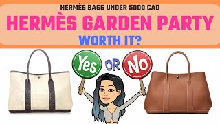 Hermès GARDEN PARTY REVIEW  WORTH IT UNDER 5000❤️❤️ Bag Review Luxury Bag Lover Hermès Handbags [upl. by Silvester]