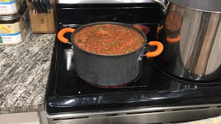 Homemade Salsa Mrs Wages Mix  Waterbath Canner [upl. by Mcgray]