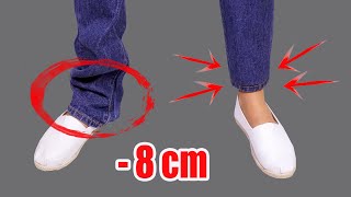 How to hem jeans in 5 minutes while keeping the original hem [upl. by Notsgnik11]