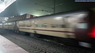 12281 BBSNDLS Duronto Express and 18312 BSBRANCHI Intercity Express Skipping AUBR Station [upl. by Litman]