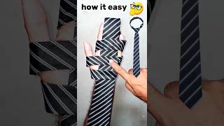 how to tie a tie easy stepshortsfeed knotskillyt shorts tie dailyhacks boysattitudestatus [upl. by Enalb717]