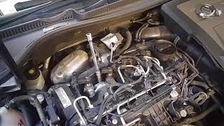 Vw Golf 16 tdi CAYC wymiana wtryskiwacza i kodowanie FUEL INJECTOR REPLACEMENT AND CODING 16 TDi [upl. by Assiron753]