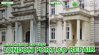 Shocking Before amp After See How We Restored a Historic London Portico  Environ Property Services [upl. by Sinnaiy]