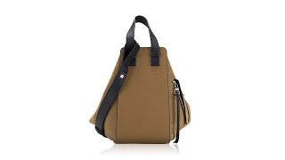 Loewe Calfskin Suede Hammock Small Shoulder Bag Beige [upl. by Midian]