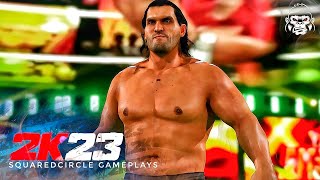 The Great Khali w Entrance Theme Song amp Graphics Pack  New WWE 2K23 PC Mods [upl. by Yorke]