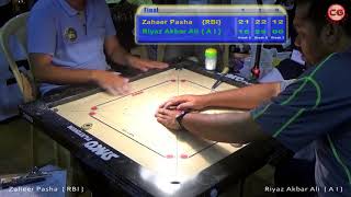 Final Set 3 Zaheer Pasha Vs Riyaz Akbar Ali 46th Sr National amp Interstate Carrom Tournament [upl. by Opalina]