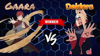 Gaara vs Deidara Battle Match  Naruto shippuden Full Fight 😱 [upl. by Enieledam]