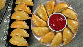 Baked Patties  Ramadan Iftar Recipe  Chicken Half Moon Pies [upl. by Auqenehs]