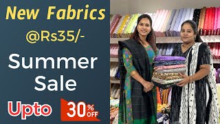 New FabricsDesigner Budget FabricsSpecial Discount upto 30swapnavaitla youtube [upl. by Henghold]