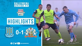 MATCH HIGHLIGHTS  Ballymena United 01 Glenavon [upl. by Gnah]