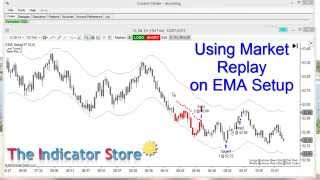 Using Ninjatrader Market Replay on EMA Setup [upl. by Durno]