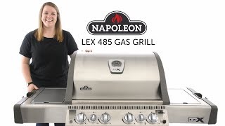 Napoleon LEX 485 Gas Grill Review  BBQGuyscom [upl. by Petty234]