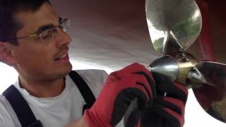 Featherstream 3blade propeller installation [upl. by Irra]