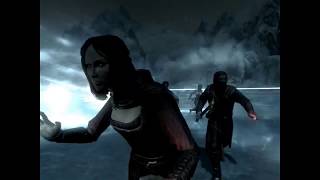 Skyrim Battles  The Dawnguard Faction vs The Volkihar Vampire Clan Master Settings [upl. by Hadeis]