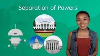 Separation of Powers  US Govt for Middle School [upl. by Asemaj613]