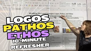 Logos Pathos Ethos 10minute refresher on persuasion [upl. by Neural]