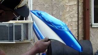 how to paint plastic and my rc helicopter canopy raptor 60 part 2 [upl. by Llertak]