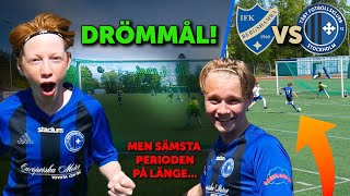 SPELAR TROTS ATT JAG ÄR SJUK amp GÖR MITT SNYGGASTE MÅL I ÅR  IFK BergshamraTäby FK P09 [upl. by Jyoti]